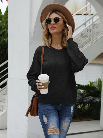 Round Neck Long Sleeve Sweater