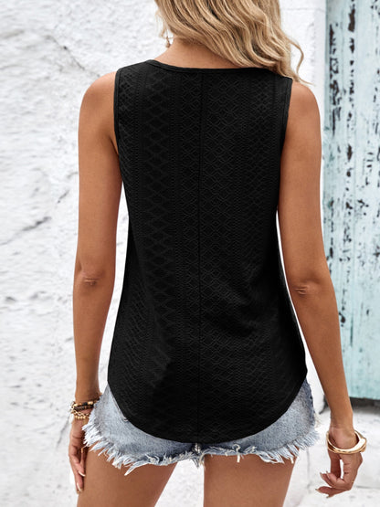 Eyelet Wide Strap Tank