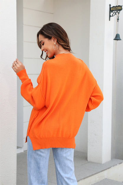 Round Neck Long Sleeve Sweater