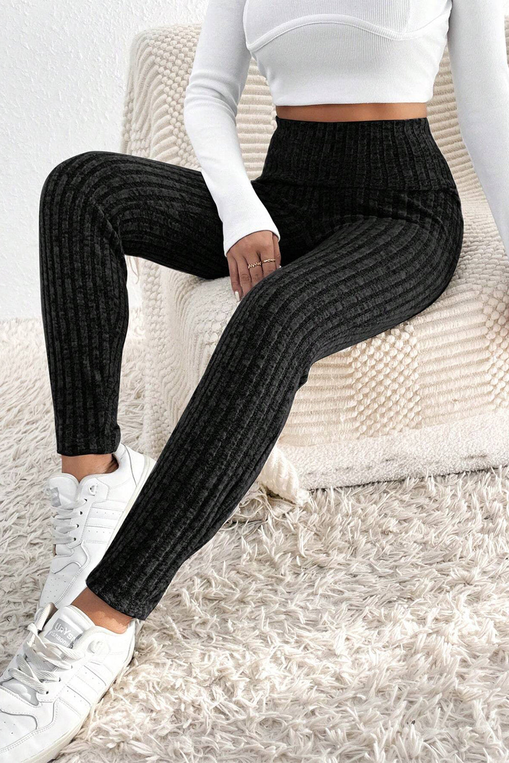 Ribbed High Waist Leggings