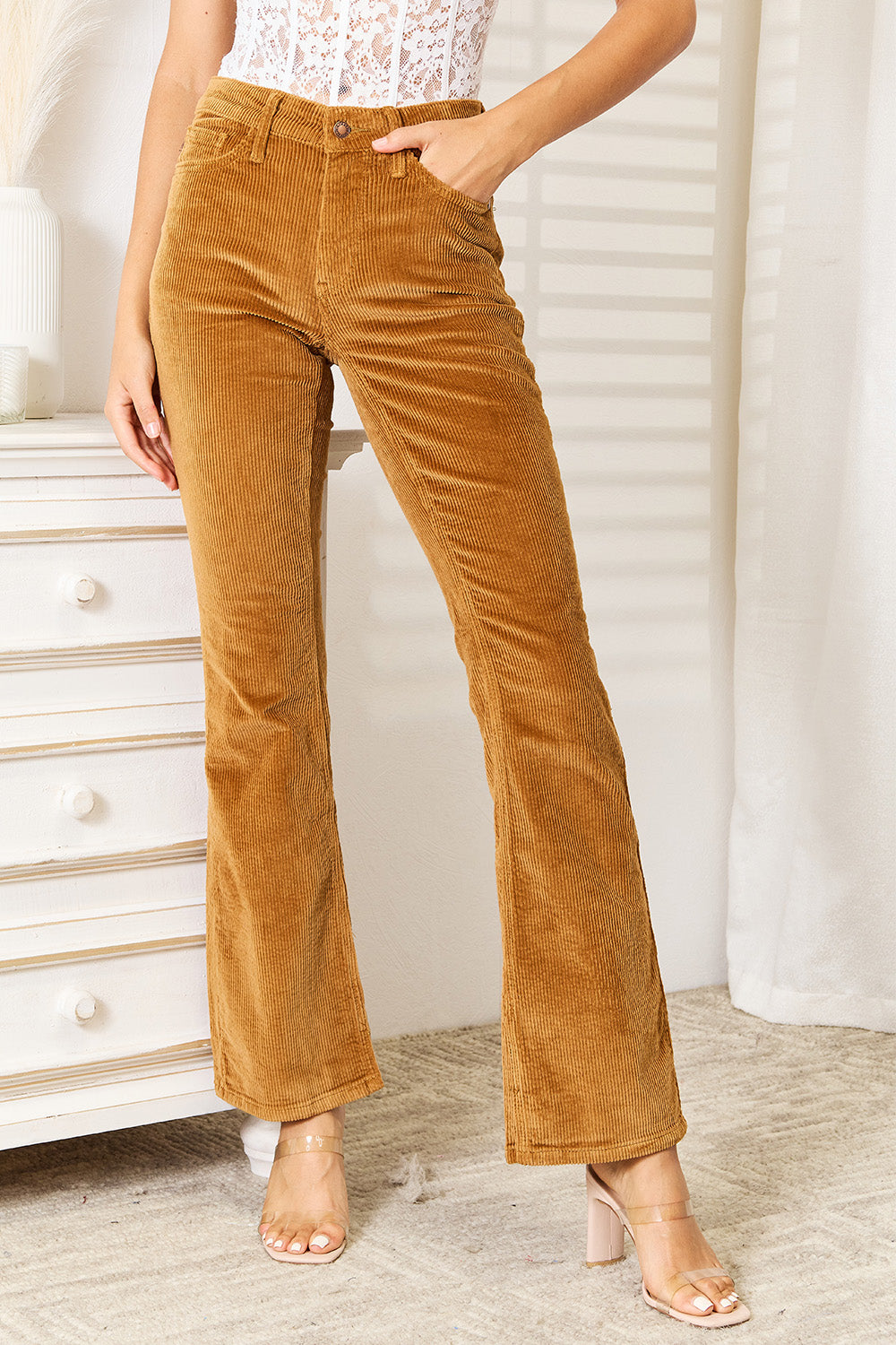 Judy Blue Full Size Mid Rise Corduroy Pants