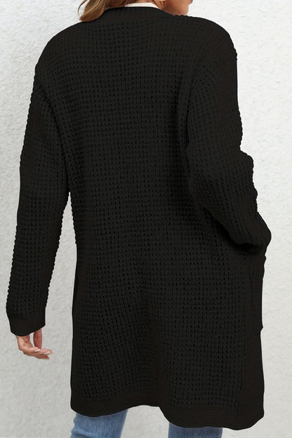 Open Front Cardigan with Pockets