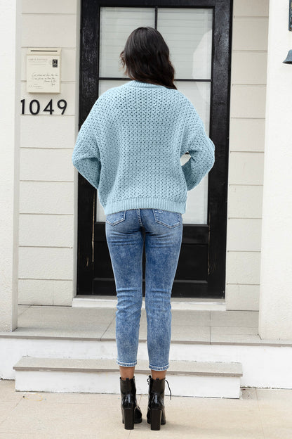 Round Neck Long Sleeve Sweater