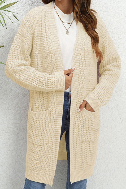 Open Front Cardigan with Pockets